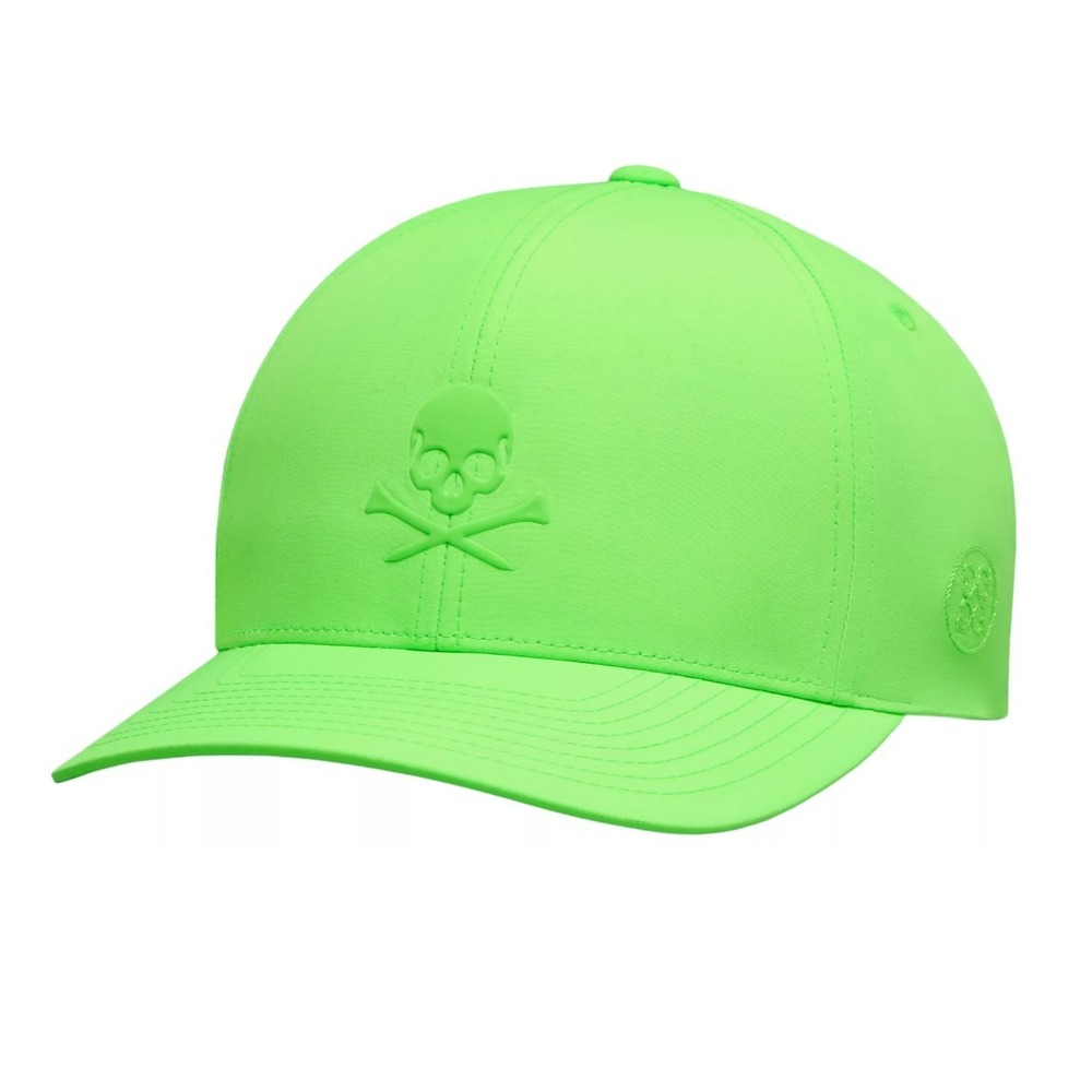 G/FORE Skull & Tees Logo Solid Lime Green Golf Hat snapback